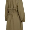 gathered waist trench