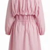 gathered waist trench