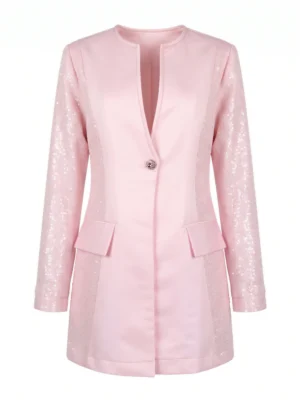 pink blazer