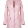 pink blazer