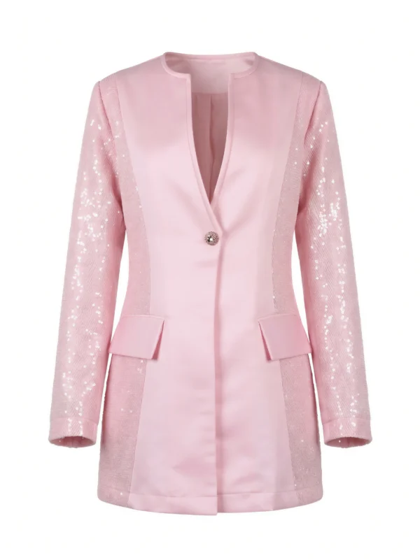 pink blazer