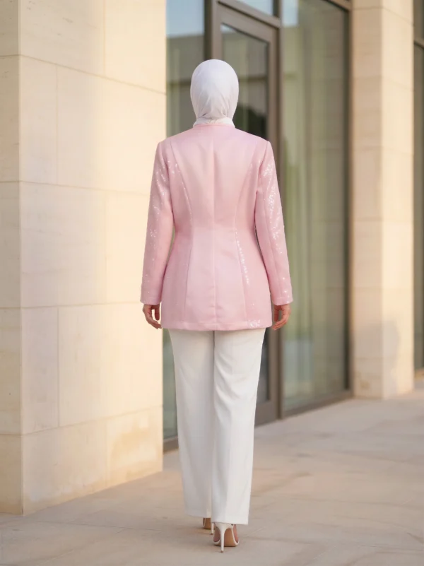 pink blazer