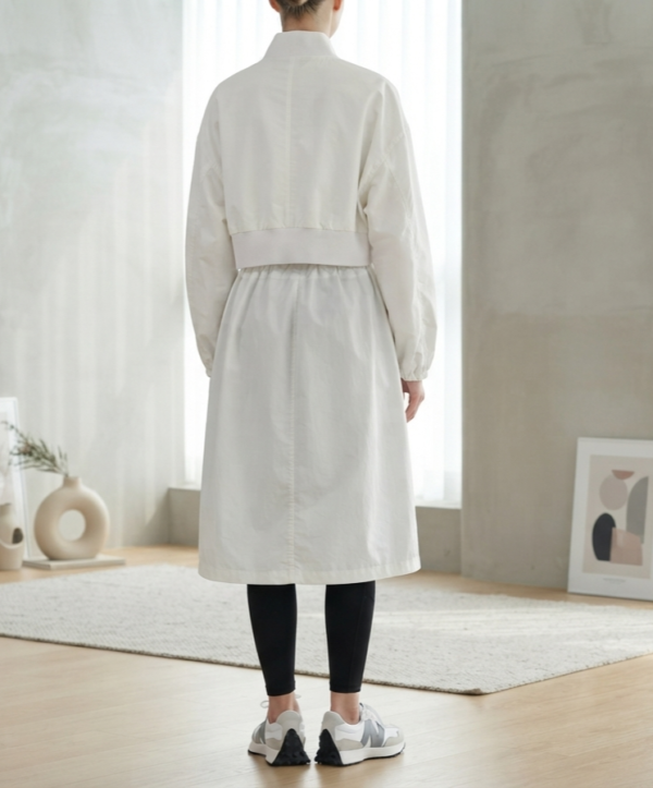 white trench