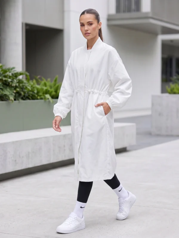 white trench