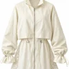 lace panel shirt