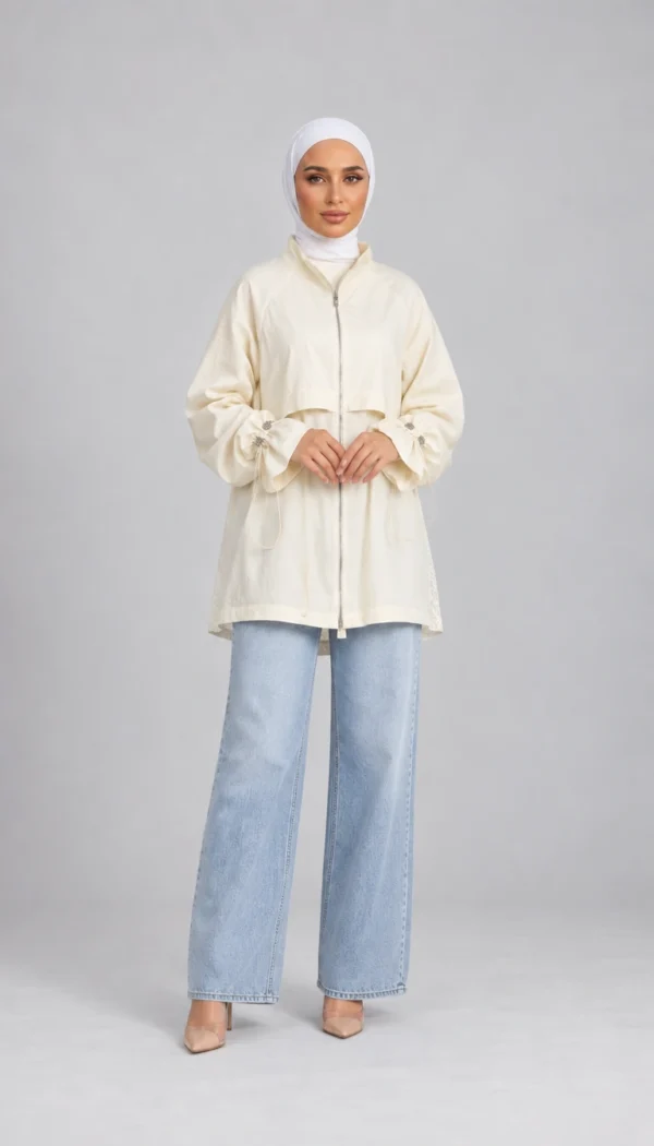 lace panel shirt