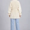 lace panel shirt